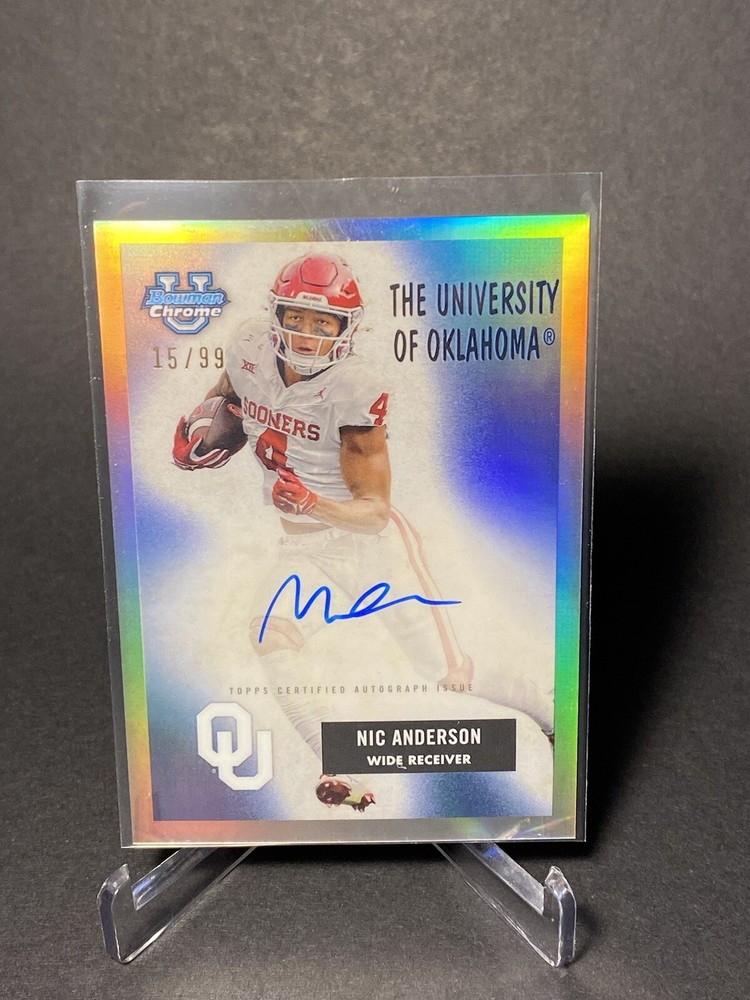 2024 Bowman Chrome University Nic Anderson 1955 On Card Auto  /99 LSU