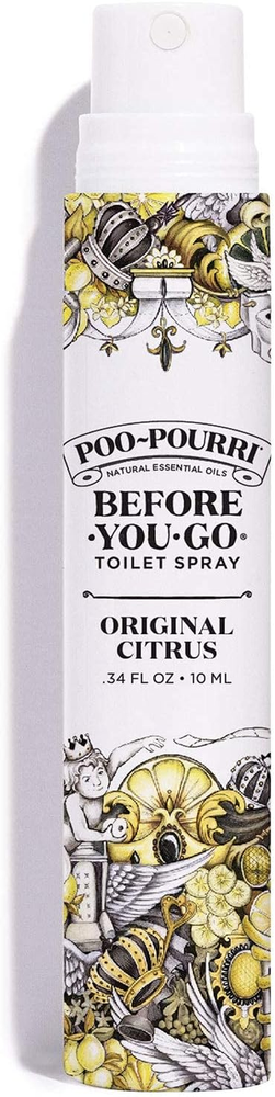 Before-You-Go Toilet Spray, Original Citrus, Travel Size 10 Ml - Lemon, Bergamot