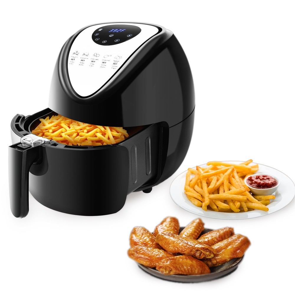 6.8QT 1800W Large Air Fryers with Digital Touch Screen Nonstick Basket US