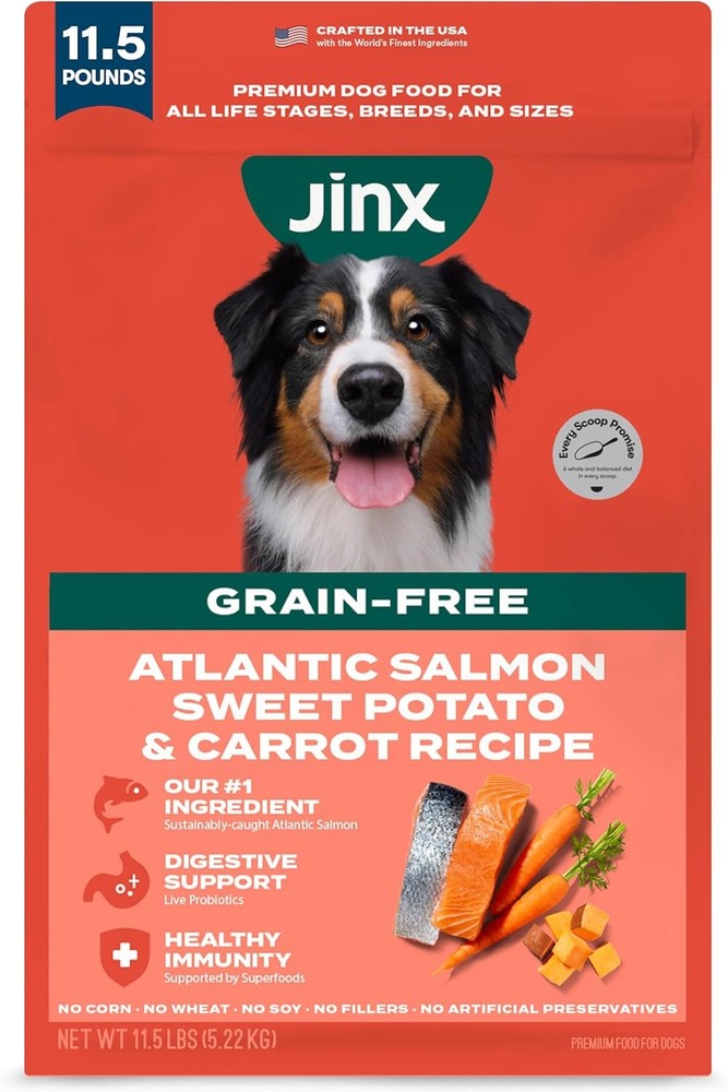 Jinx Premium Grain-Free Dry Dog Food, for All 11.5 Pound (Pack of 1)