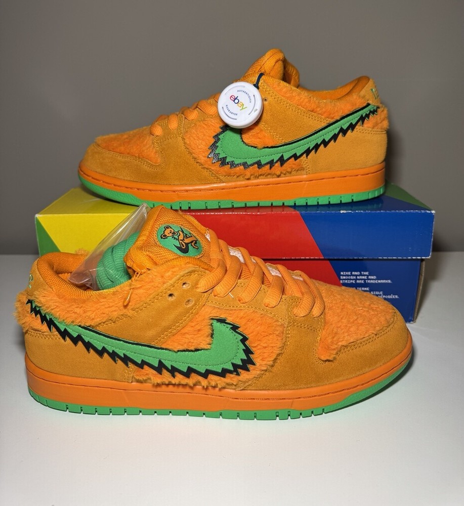 Nike Grateful Dead x Dunk SB Low Orange Bear - Size 8.5