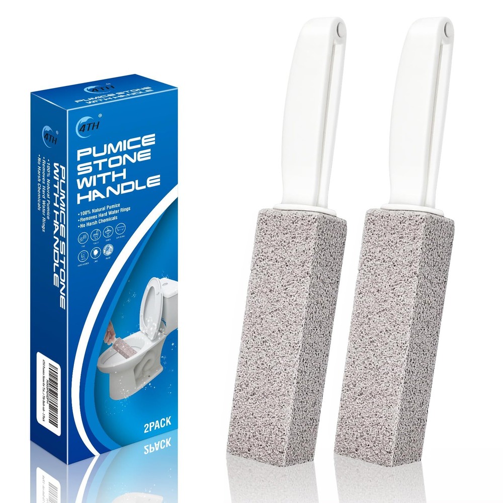 Pumice Stone for Toilet Bowl CleaningScouring Stick with HandlePowerfully Awa...