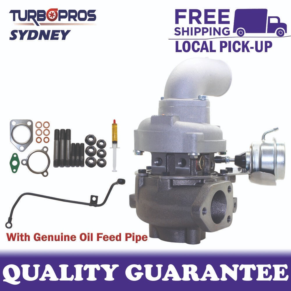 Turbo Pros Turbo Charger+Genuine Oil Feed Pipe For Hyundai iLoad/iMax D4CB 2.5L