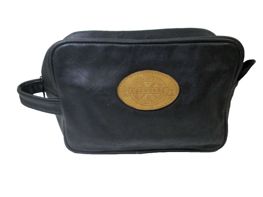 LACROSSE Shave Kit Travel Bathroom Toiletry Makeup Bag EUC