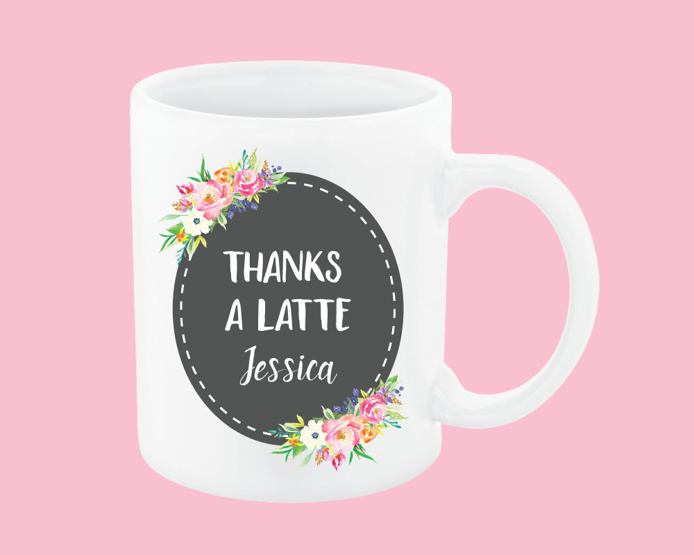 Thanks A Latte Pto Pta Toddler Teacher Mug Daycare Teacher Mug Thank You Gift