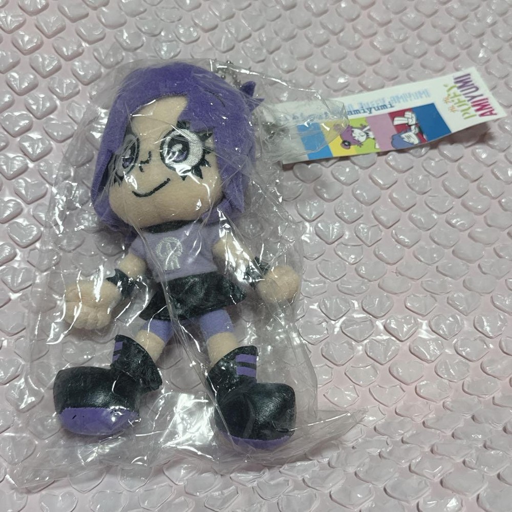 Hi Hi Puffy AmiYumi Yumi Plush Keychain Cartoon Network Mascot Doll