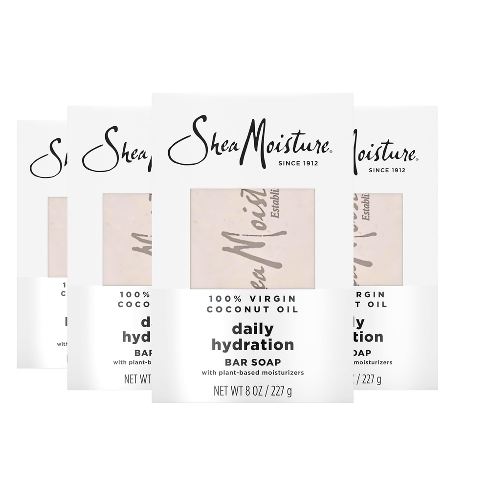 Bar Soap Virgin Coconut Oil 4 Count Nourish and Replenish Skin Daily Hydrating B