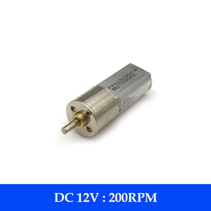 DC 6V-12V 200RPM Mini 16mm Full Metal Gearbox Gear Motor Reduction DIY Robot Car-image