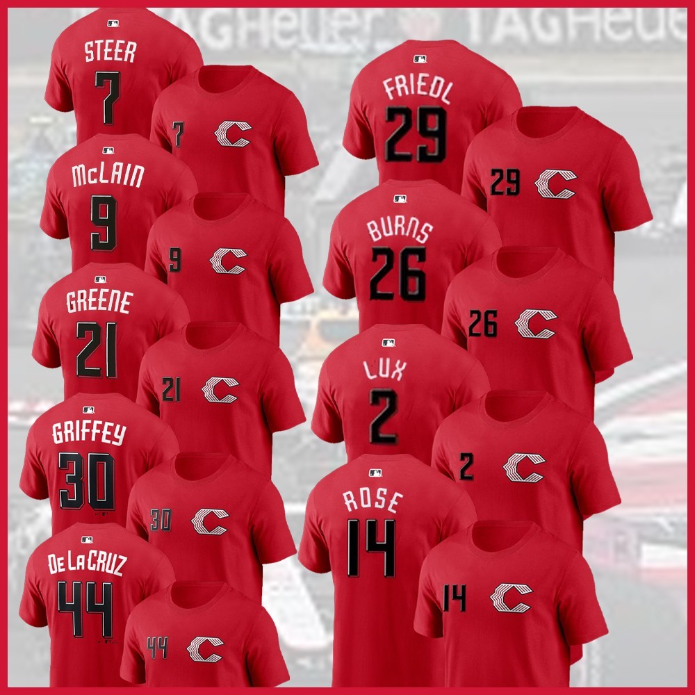 🔥Cincinnati Re.d 2026 City Connect All Team: Pete Rose, Griffey Jr,McLain, Cruz