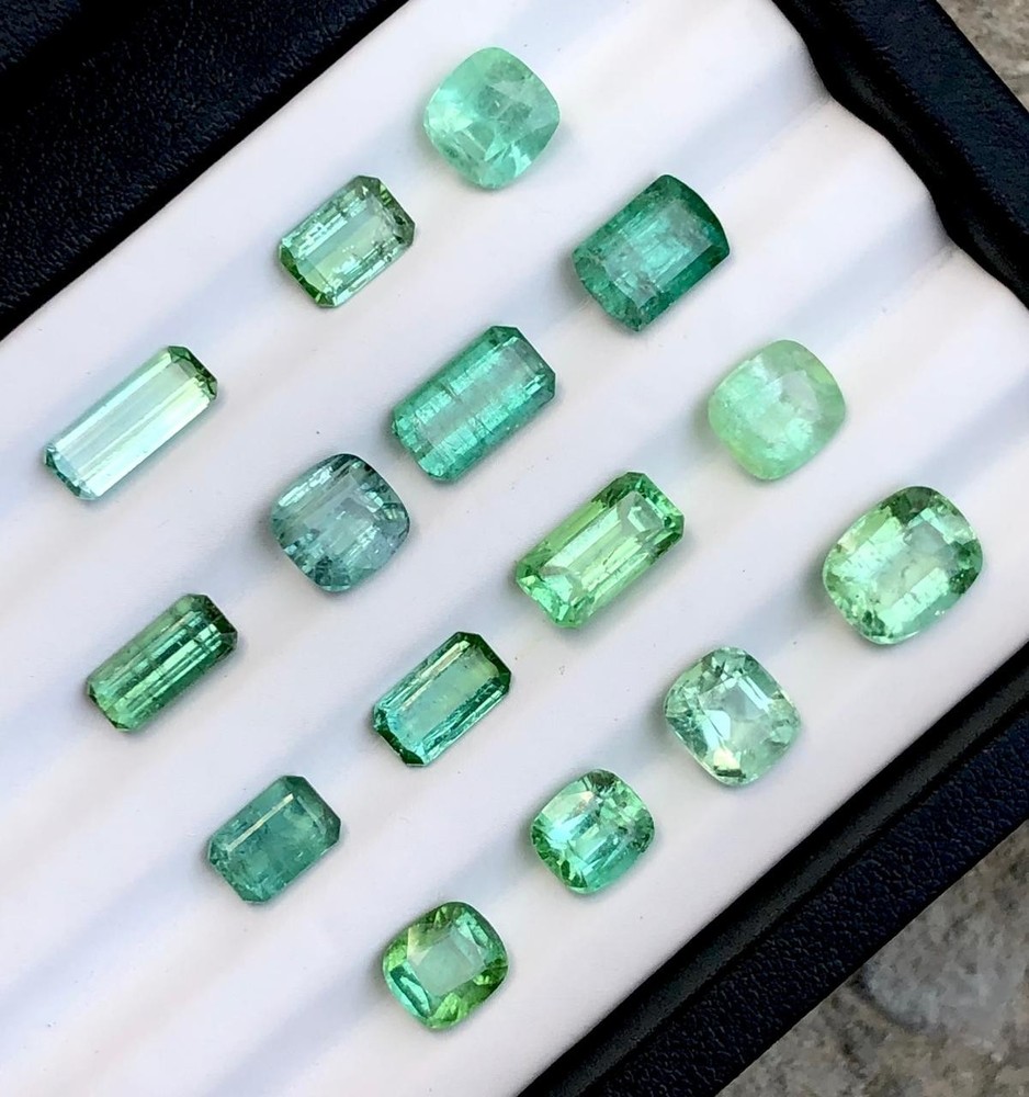 27.30 Carat 15 Pieces Tourmaline  Loose Gemstone From Afghanistan
