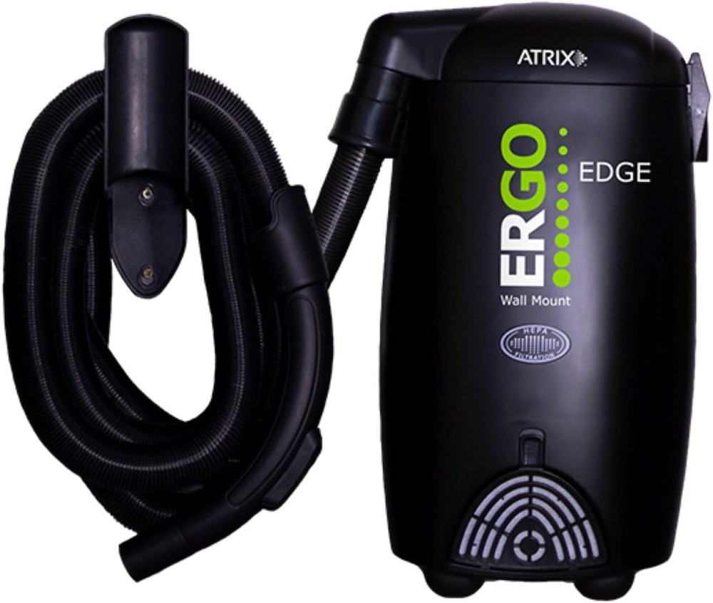 Atrix Ergo Edge Canister Shop Vac-Wall Mounted Garage Vacuum Cleaner with Built-