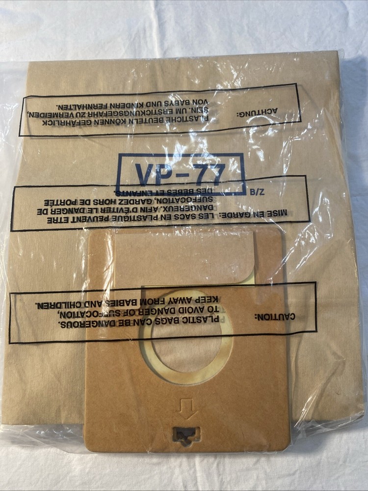 Replacement Power Partner Bissell VP-77 Part #2032026 Canister Vacuum Bags