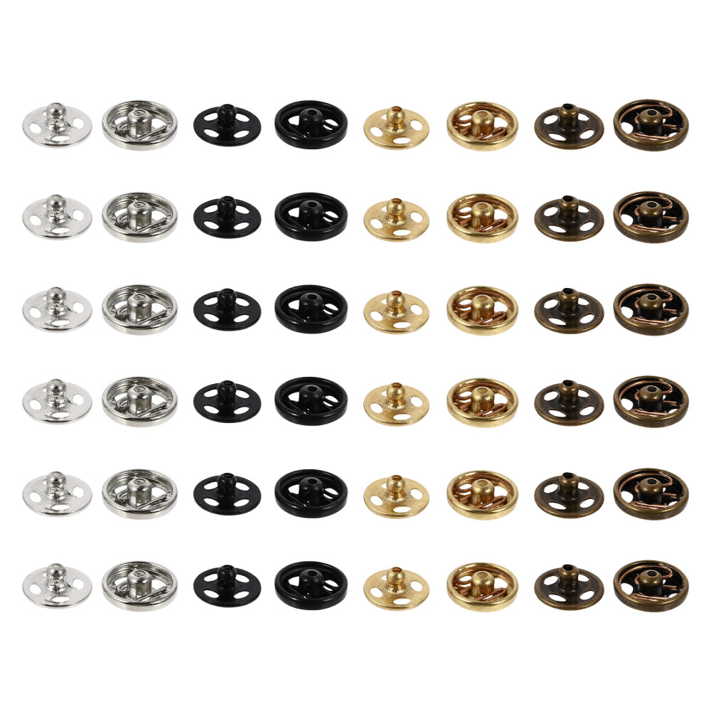 40 Pcs Mini Sew on Snap Buttons Hidden Buckle Doll Shirts Clothing Supplies