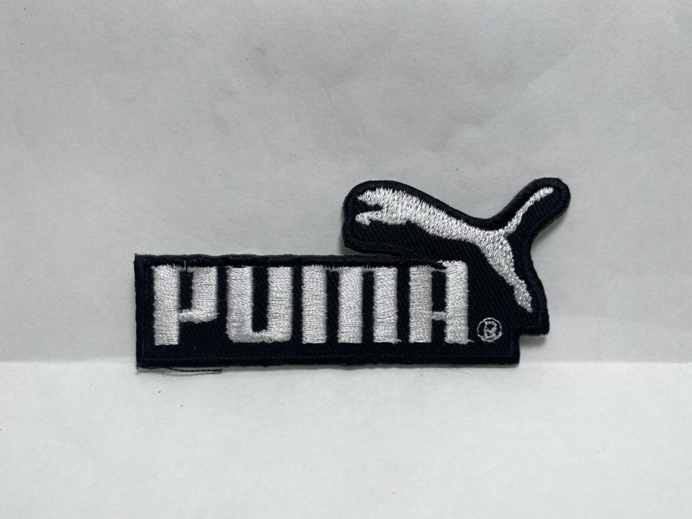 PUMA    NEW EMBROIDERED COMPANY NAME PATCH TAG 1-1/2 X 3-1/2