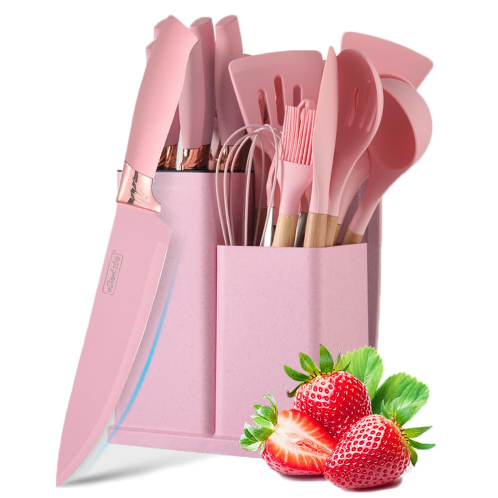 Cooking Utensils Set, 19 PCS Silicone Kitchen Utensils Set with Holder and Ki...