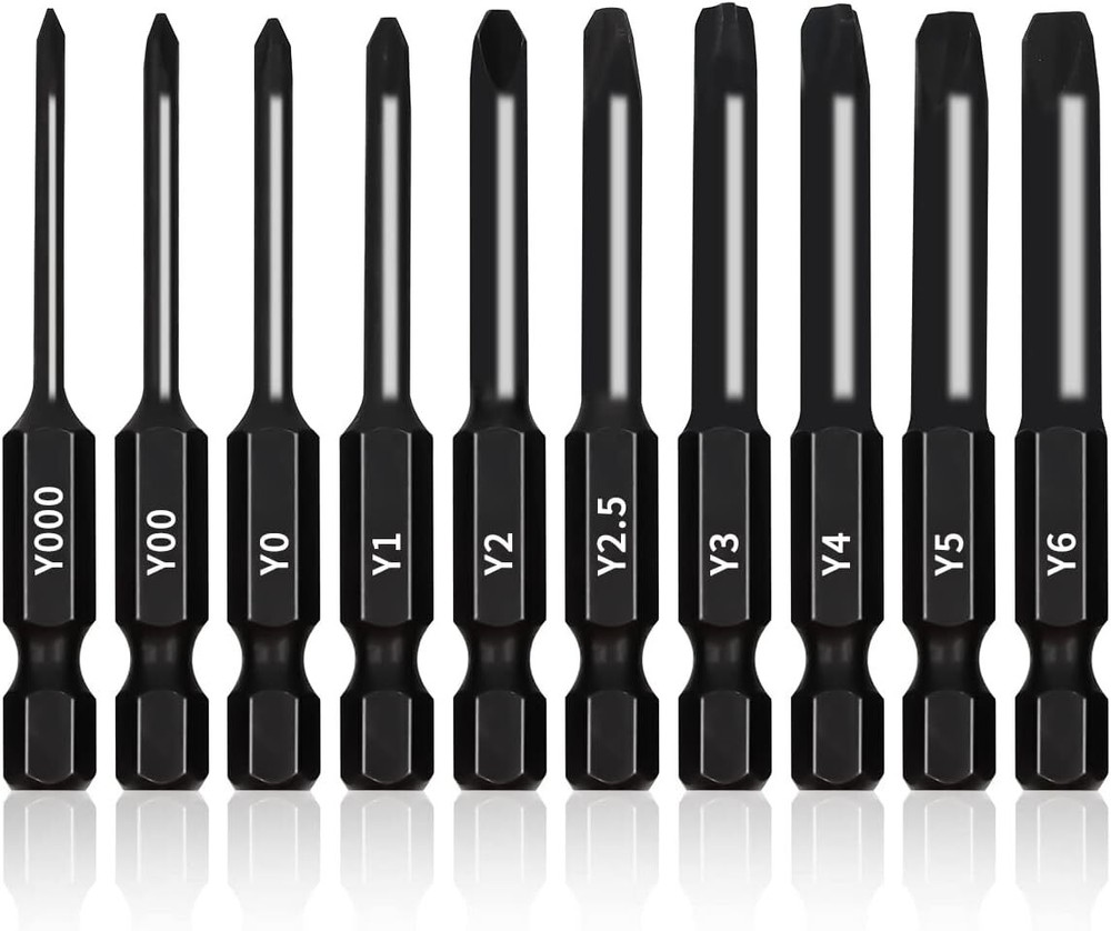 Triwing Bit Set 10 Pack 2.3inches Long Magnetic Heads In The Following Tri Win