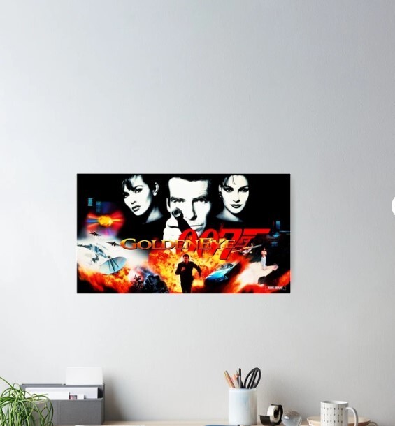 Vintage Video Game Shootie Man Poster