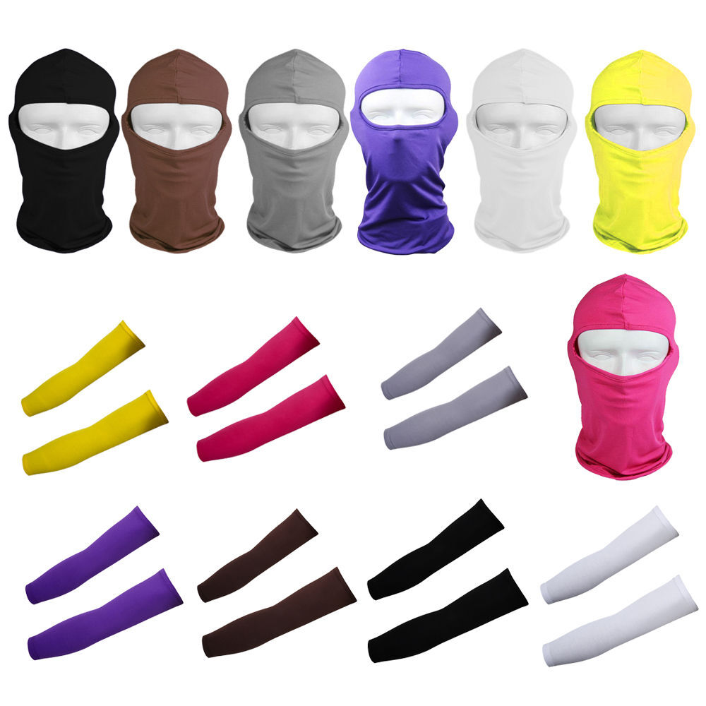 Ice Sense Armguards Balaclava Full Face Mask UV Protection Breathable Unisex