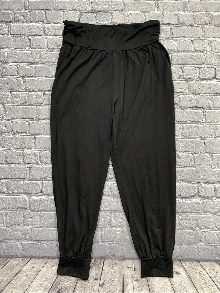 Boden Black Jogger Pants US 10 UK 14 Athleisure Lounge Wear