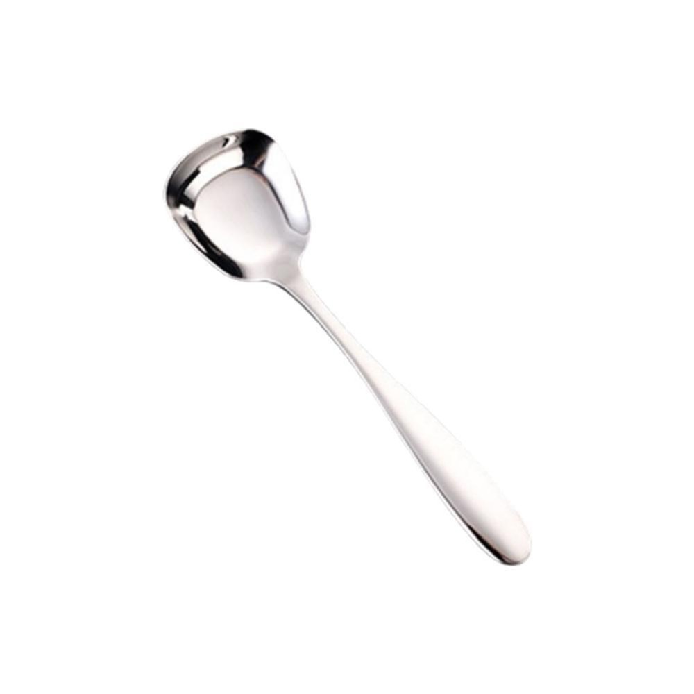 Stainless Steel Chinese Style Spoon Flat Bottom Spoon Kitchen Cooking Spoon