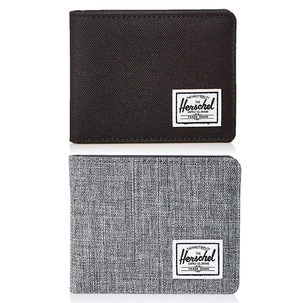 Herschel Men's women's Hank RFID Bi-fold Leather Wallet