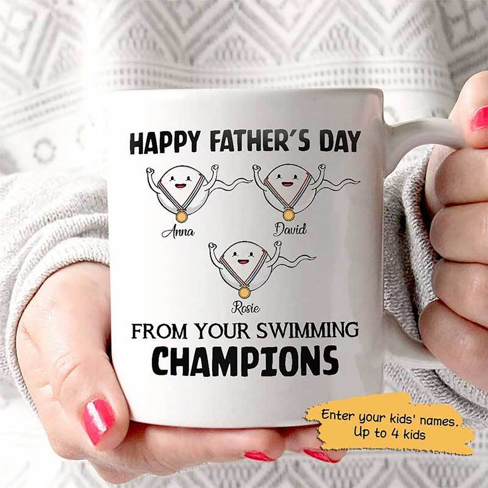 Father S Day Mug Happy Father S Day From Your Swimming