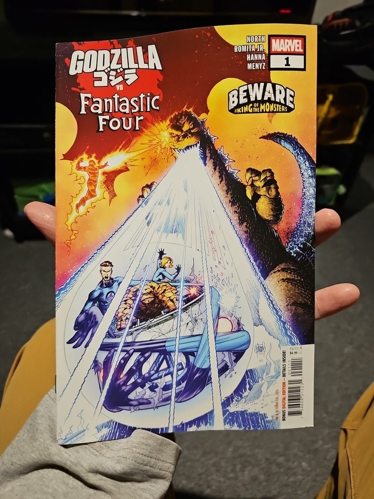 GODZILLA VS FANTASTIC FOUR #1 1ST PRINT MARVEL 2025 NM COMIC