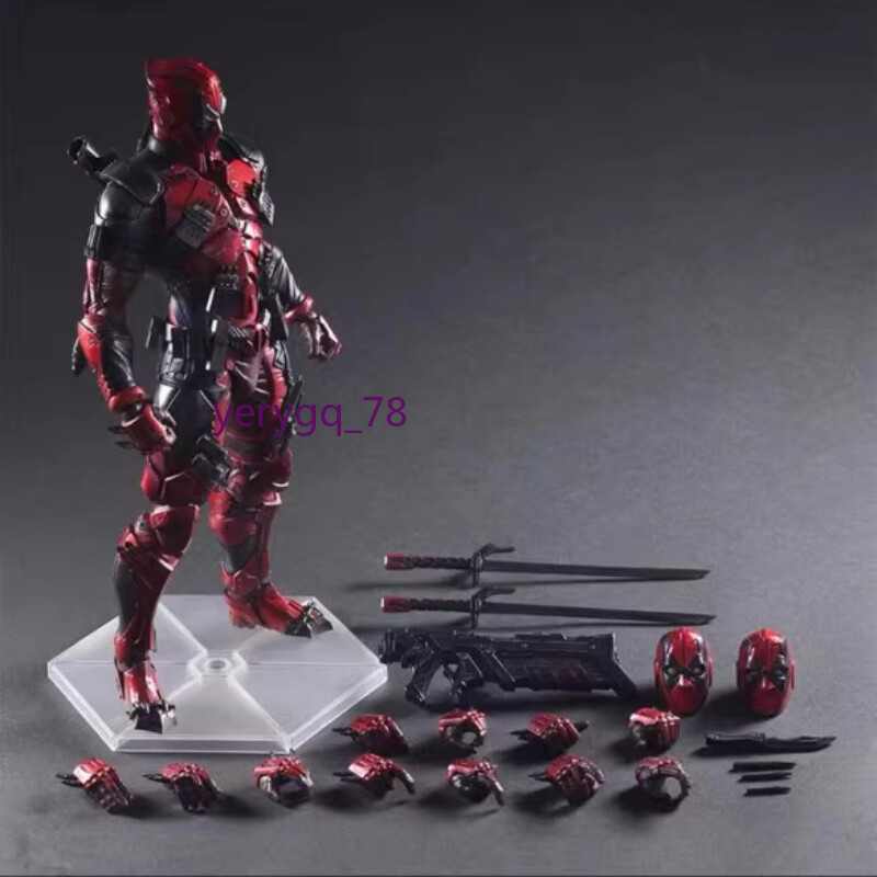 Play Arts Kai Deadpool Variant Toy Doll Statue PVC Model Gift Action Figure10in