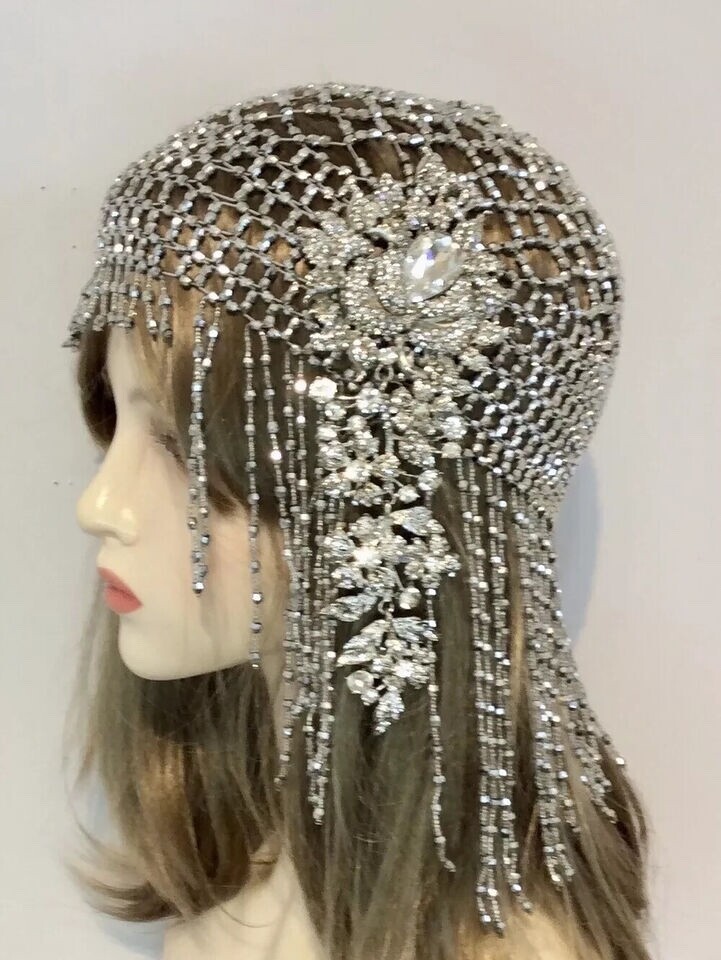 Great Gatsby Art Deco Flapper 1920s Hat Cloche