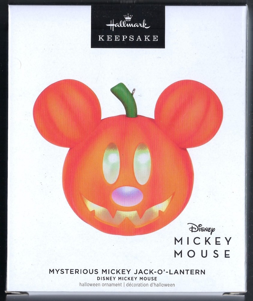 2023 Hallmark Keepsake Ornament Mysterious Mickey Jack-O-Lantern QFO5347 Disney Halloween
