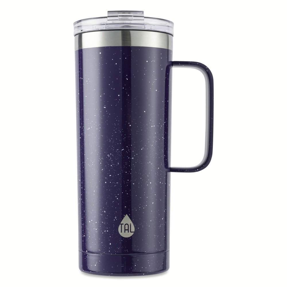 TAL Stainless Steel Mountaineer Travel Mug 20 oz, Purple Speckle