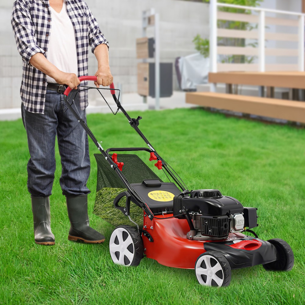 20.5 in 140cc High Wheel FWD Gas Walk Behind Lawn Mower 1.6L 8 Gear 4 Stroke NEW