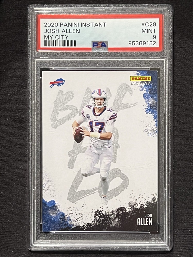 2020 Panini Instant Josh Allen My City 1275 PSA 9 Buffalo Bills Rookie Card