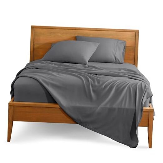 Sheet Set - College Dorm Size - Luxury 1800 Ultra-Soft Twin XL 04 - Grey