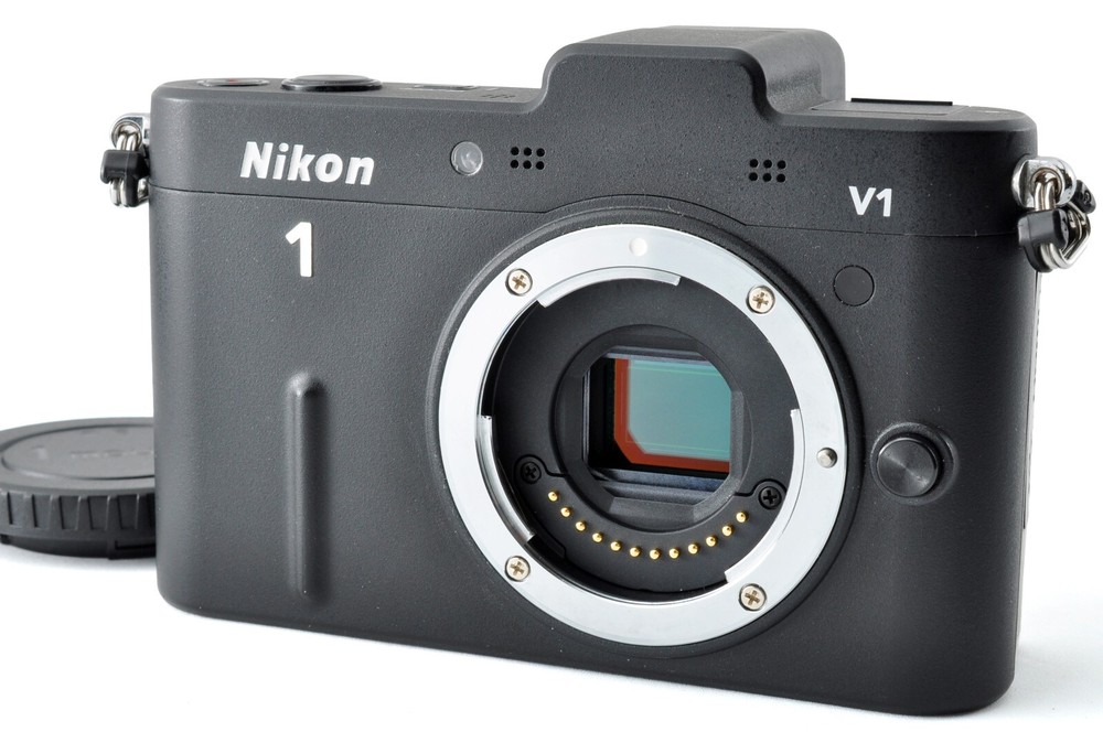 Nikon 1 V1 Black [MINT] 10.1 MP Mirrorless Camera Body Only 8,780 Clicks