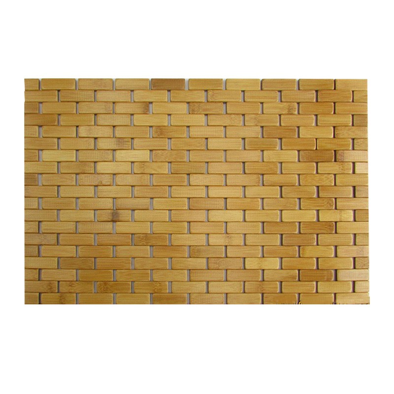 Teak Wood Bath Mat Feet Shower Floor Natural Bamboo Non Slip  50x70cm M6A69695