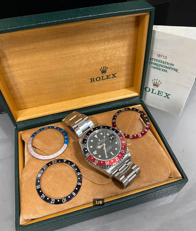 Rolex GMT-Master II 116710 2000 - Complete Set with 4 Original Bezel Inserts