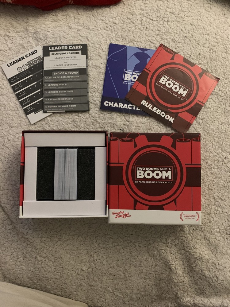Two Rooms and a Boom Card Game Tuesday Knight Games Complete