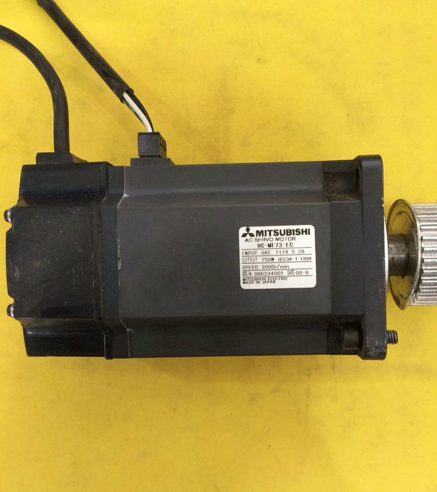 1PC Used Mitsubishi servo motor HC-MF73-EC Tested It in good condition