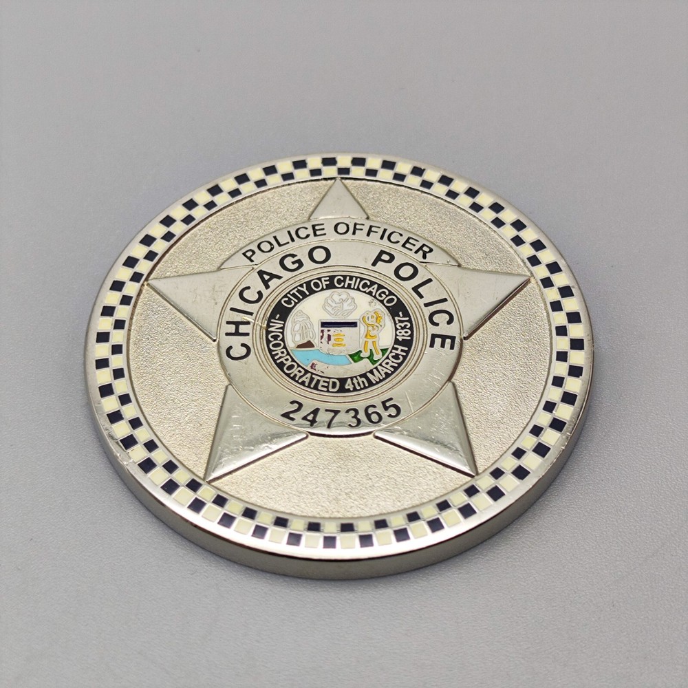 Chicago Police Officer We Serve and Protect Challenge Coin