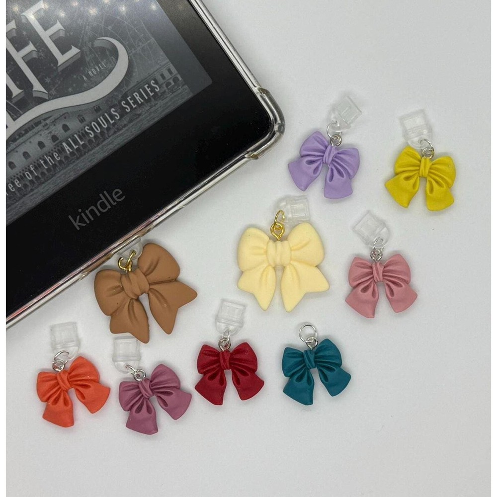 Adorable Bow Charms for Book Lovers – Kindle Accessories Select 1 Charm