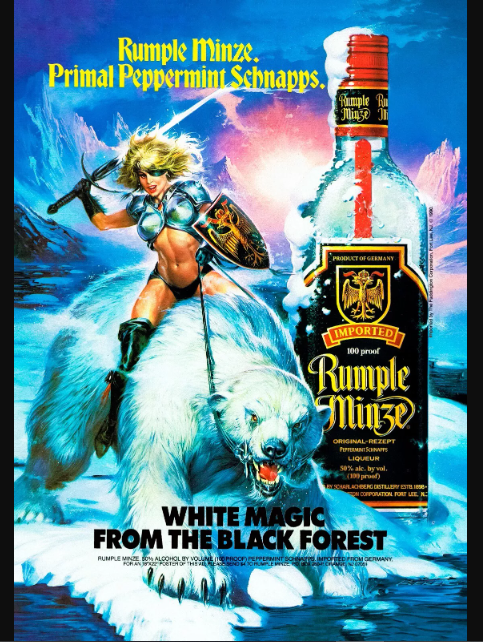 German Rumple Minze Primal Peppermint Schnapps Poster Print