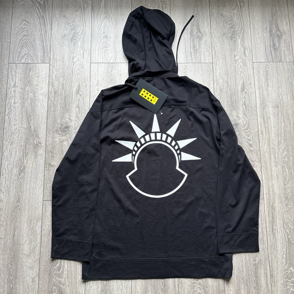 Moncler x Alicia Keys Oversized Lightweight Hoodie Black Size M Fits Large