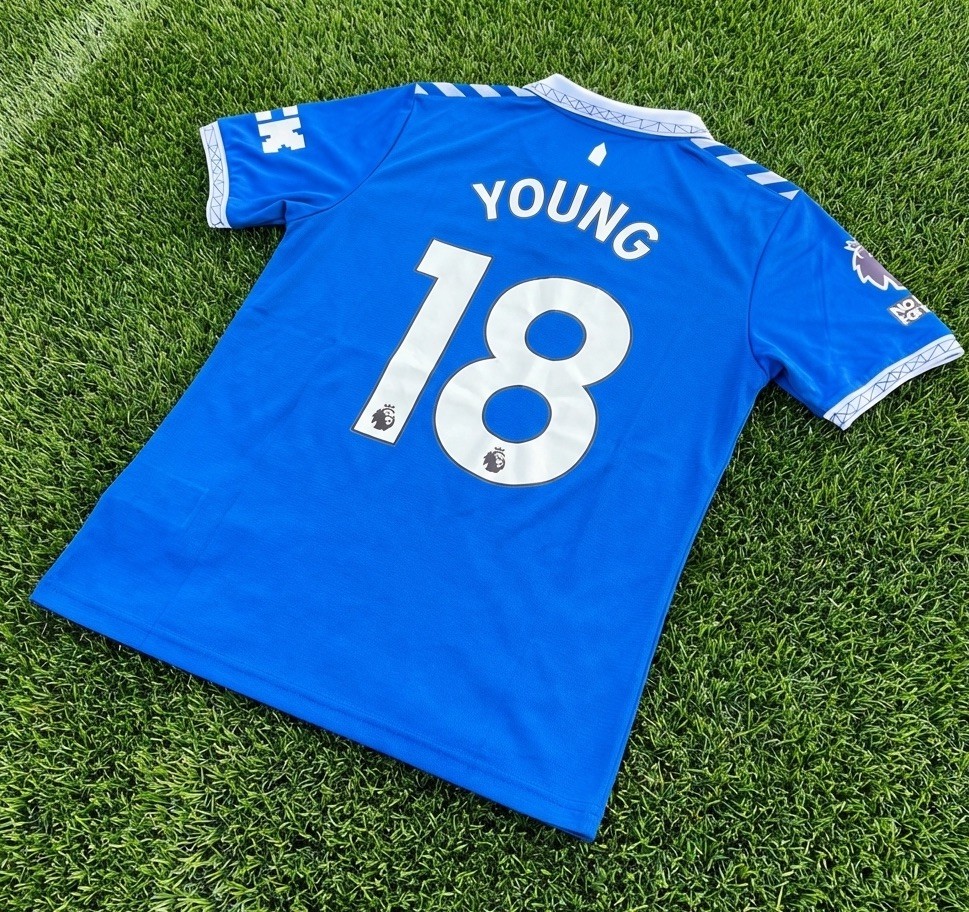 Ashley Young Match Worn Everton Shirt 27/04/24 Youngs 450th Premier League Game