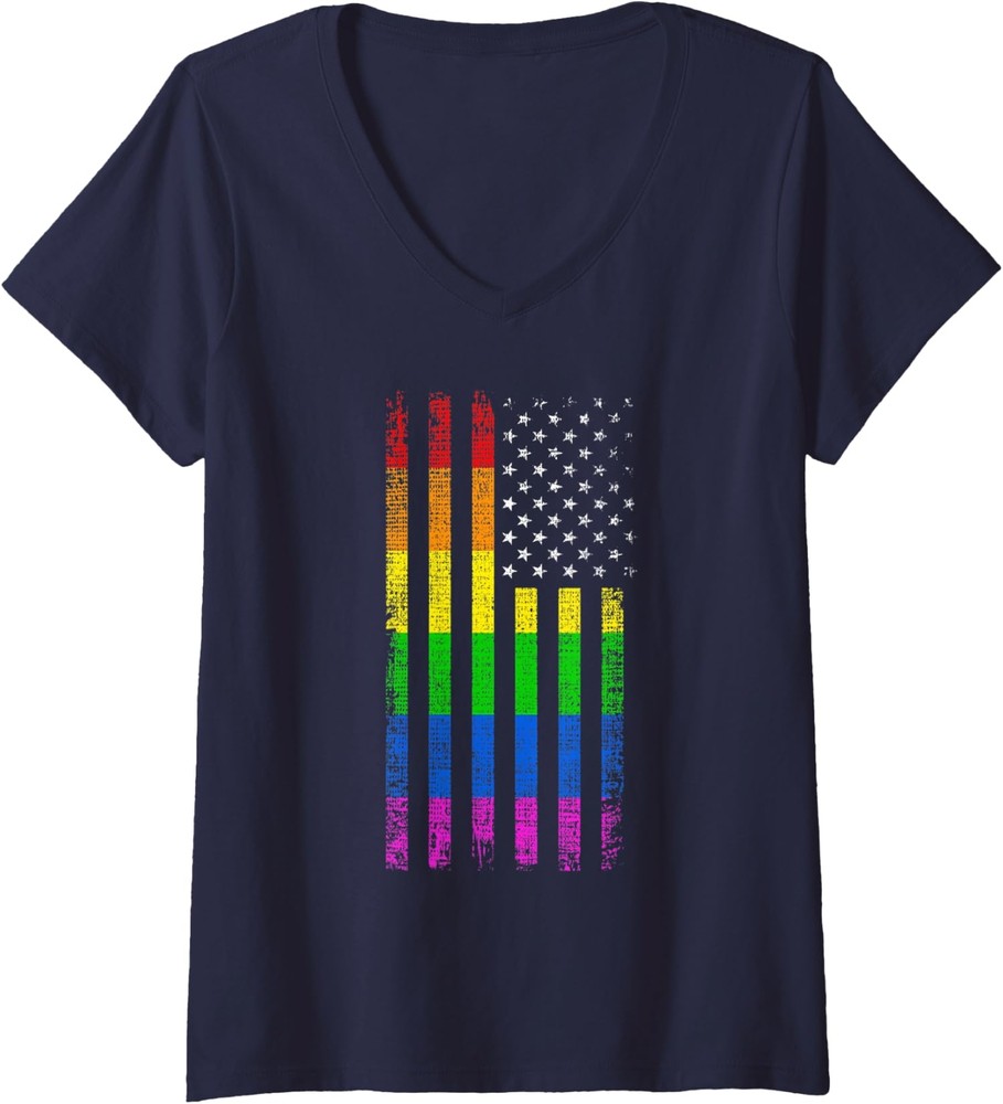 Gay Lgbtq+ Pride Month Christopher Street Day Queer Ladies' V-Neck Tshirt-image