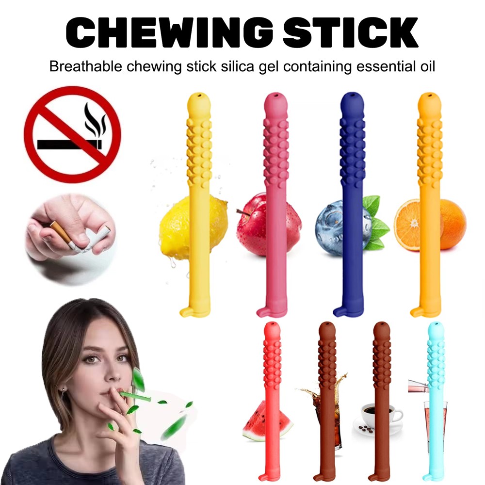 Chewable Essential Oil Breath Sticks, Quit Smoking Inhaler Stick, Anxiety Relief