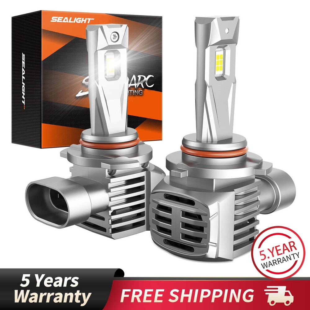 Sealight 9005 LED Headlight Bulb Conversion Kit High Beam White Super Bright 2x