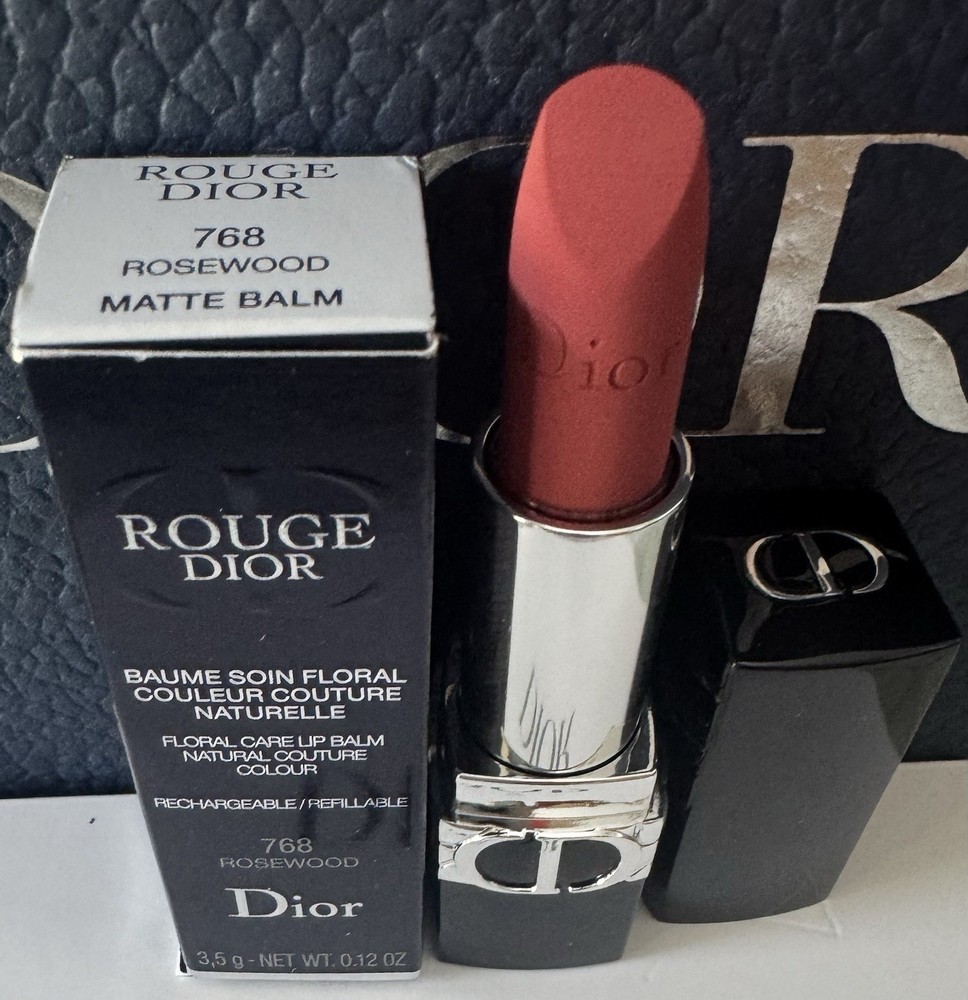 Dior Rouge  # 768 Rosewood - Matte Blam refillable - Hard To Find -New In Box
