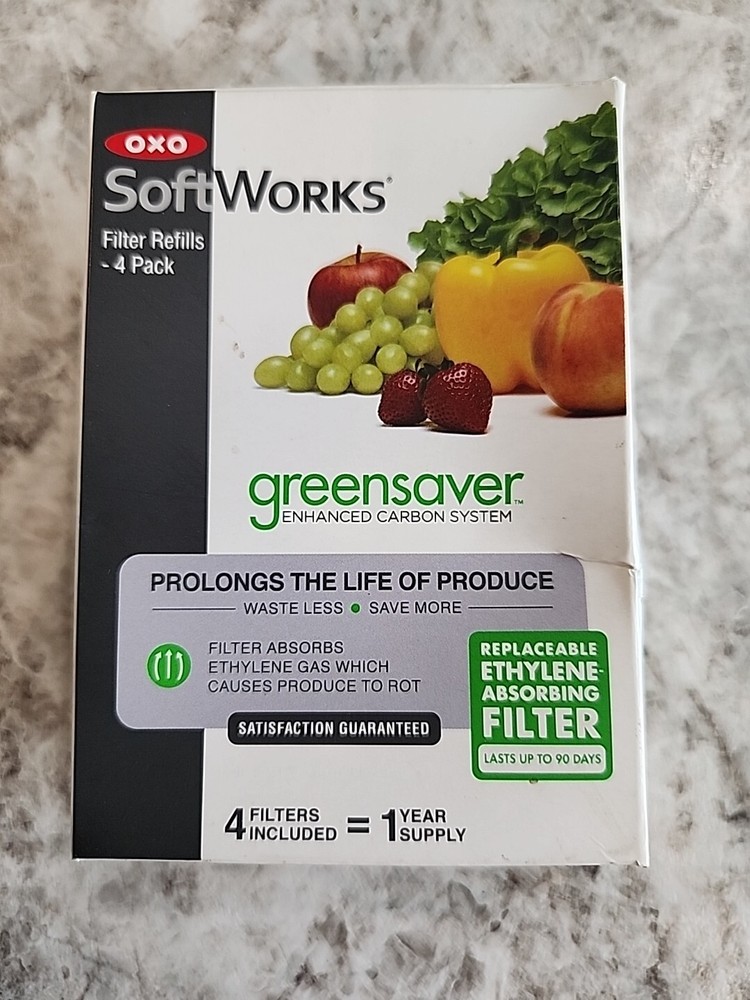 OXO Good Grips GreenSaver 4-Pack Carbon Filter Refills for Fresh Produce-image