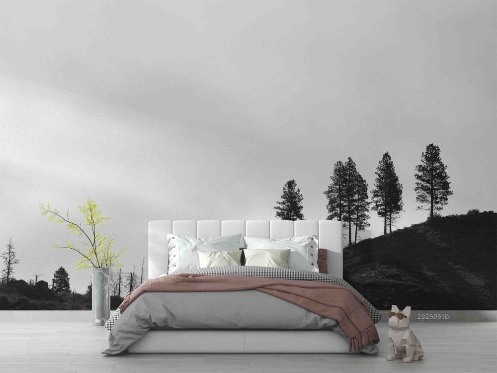 3D Sky Mountains Forests Landscape Wall Murals Wallpaper Murals Wall Sticker